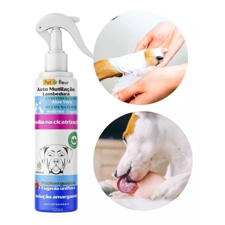 Anti Mutilação Lambedura Cicatrizante Pet Natural Caes Gatos
