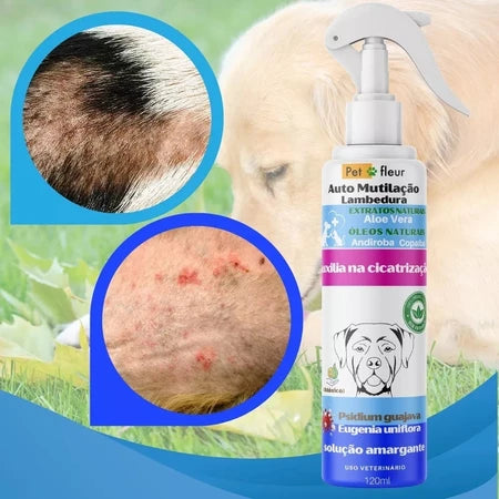 Anti Mutilação Lambedura Cicatrizante Pet Natural Caes Gatos
