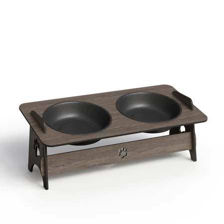 Comedouro Bebedouro Gato e Cachorro Elevado Pet Mdf