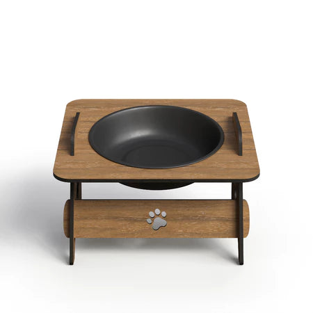 Comedouro Bebedouro Gato e Cachorro Elevado Pet Mdf