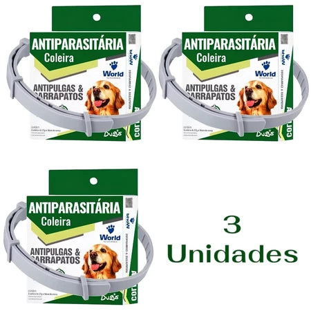 Coleira Antipulgas e Carrapatos Dugs – Proteção Completa para Cães | World Veterinária