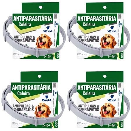 Coleira Antipulgas e Carrapatos Dugs – Proteção Completa para Cães | World Veterinária
